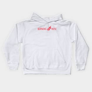 Burning Rose Red Logo Kids Hoodie